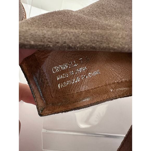 Jeffrey Campbell Women Cromwell Taupe Western Cowboy Metal Tip Boots sz 7.5 - Picture 8 of 11